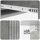 Væghængt Sideskab Betongrå 87,5 x 34,5 x 17 cm Konstrueret træ