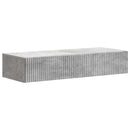 Væghængt Sideskab Betongrå 87,5 x 34,5 x 17 cm Konstrueret træ