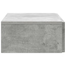 Væghængt Sideskab Betongrå 87,5 x 34,5 x 17 cm Konstrueret træ
