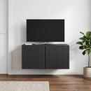 Væghængt TV-skab Sort 59,5 x 41 x 30 cm Konstrueret træ