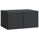 Væghængt TV-skab Sort 59,5 x 41 x 30 cm Konstrueret træ