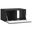 Væghængt TV-skab Sort 59,5 x 41 x 30 cm Konstrueret træ