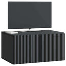 Væghængt TV-skab Sort 59,5 x 41 x 30 cm Konstrueret træ
