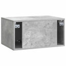 Væghængt TV-skab Betongrå 59,5 x 41 x 30 cm Konstrueret træ