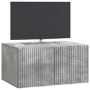 Væghængt TV-skab Betongrå 59,5 x 41 x 30 cm Konstrueret træ