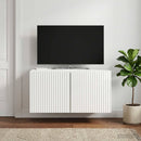 Væghængt TV-skab Vægmonteret Hvid højglans 59,5 x 41 x 30 cm