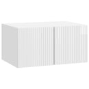 Væghængt TV-skab Vægmonteret Hvid højglans 59,5 x 41 x 30 cm