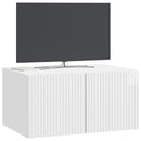 Væghængt TV-skab Vægmonteret Hvid højglans 59,5 x 41 x 30 cm