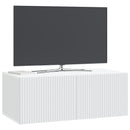 Væghængt TV-skab Hvid 78,5 x 41 x 30 cm Konstrueret træ