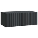 Væghængt TV-skab Sort 78,5 x 41 x 30 cm Konstrueret træ