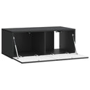 Væghængt TV-skab Sort 78,5 x 41 x 30 cm Konstrueret træ