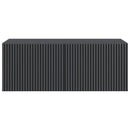 Væghængt TV-skab Sort 78,5 x 41 x 30 cm Konstrueret træ