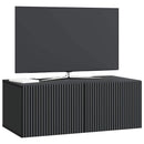 Væghængt TV-skab Sort 78,5 x 41 x 30 cm Konstrueret træ