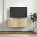 Væghængt TV-skab Sonoma-eg 78,5 x 41 x 30 cm Konstrueret træ