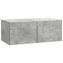 Væghængt TV-skab Betongrå 78,5 x 41 x 30 cm Konstrueret træ