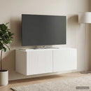 Væghængt TV-skab Vægmonteret Hvid højglans 78,5 x 41 x 30 cm