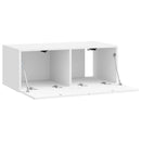 Væghængt TV-skab Vægmonteret Hvid højglans 78,5 x 41 x 30 cm