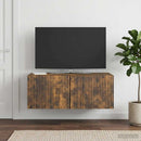 Væghængt TV-skab Røget eg 78,5 x 41 x 30 cm Konstrueret træ