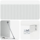Væghængt TV-skab Hvid 98 x 41 x 30 cm Konstrueret træ