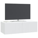 Væghængt TV-skab Hvid 98 x 41 x 30 cm Konstrueret træ