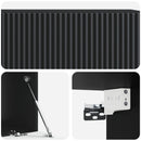 Væghængt TV-skab Sort 98 x 41 x 30 cm Konstrueret træ