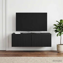Væghængt TV-skab Sort 98 x 41 x 30 cm Konstrueret træ