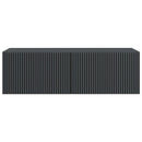 Væghængt TV-skab Sort 98 x 41 x 30 cm Konstrueret træ