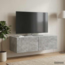 Væghængt TV-skab Betongrå 98 x 41 x 30 cm Konstrueret træ