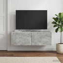 Væghængt TV-skab Betongrå 98 x 41 x 30 cm Konstrueret træ