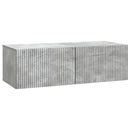 Væghængt TV-skab Betongrå 98 x 41 x 30 cm Konstrueret træ