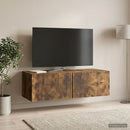Væghængt TV-skab Røget eg 98 x 41 x 30 cm Konstrueret træ