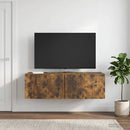 Væghængt TV-skab Røget eg 98 x 41 x 30 cm Konstrueret træ