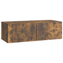 Væghængt TV-skab Røget eg 98 x 41 x 30 cm Konstrueret træ