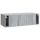 Væghængt TV-skab Grå sonoma-eg 98 x 41 x 30 cm Konstrueret træ