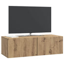Væghængt TV-skab Artisan-eg 98 x 41 x 30 cm Konstrueret træ