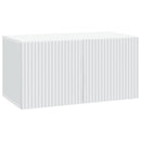 Væghængt TV-skab Hvid 59,5 x 31 x 30 cm Konstrueret træ