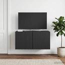Væghængt TV-skab Sort 59,5 x 31 x 30 cm Konstrueret træ