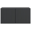 Væghængt TV-skab Sort 59,5 x 31 x 30 cm Konstrueret træ