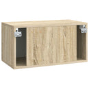 Væghængt TV-skab Sonoma-eg 59,5 x 31 x 30 cm Konstrueret træ