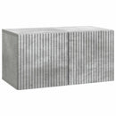 Væghængt TV-skab Betongrå 59,5 x 31 x 30 cm Konstrueret træ