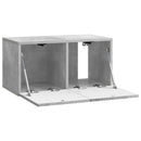 Væghængt TV-skab Betongrå 59,5 x 31 x 30 cm Konstrueret træ