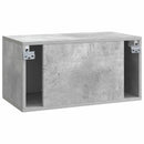 Væghængt TV-skab Betongrå 59,5 x 31 x 30 cm Konstrueret træ