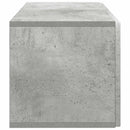 Væghængt TV-skab Betongrå 59,5 x 31 x 30 cm Konstrueret træ