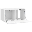 Væghængt TV-skab Vægmonteret Hvid højglans 59,5 x 31 x 30 cm