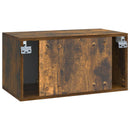 Væghængt TV-skab Røget eg 59,5 x 31 x 30 cm Konstrueret træ