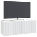 Væghængt TV-skab Hvid 78,5 x 31 x 30 cm Konstrueret træ