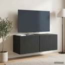 Væghængt TV-skab Sort 78,5 x 31 x 30 cm Konstrueret træ