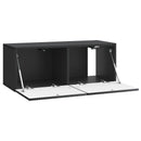 Væghængt TV-skab Sort 78,5 x 31 x 30 cm Konstrueret træ