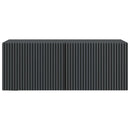 Væghængt TV-skab Sort 78,5 x 31 x 30 cm Konstrueret træ