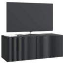 Væghængt TV-skab Sort 78,5 x 31 x 30 cm Konstrueret træ
